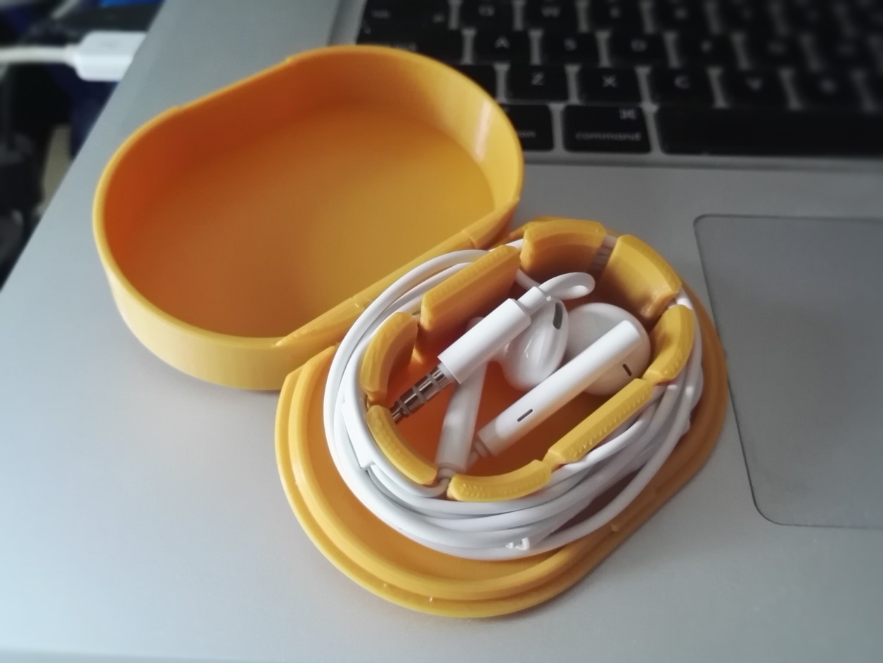 Case para fone de ouvido com dobradiça 3D
