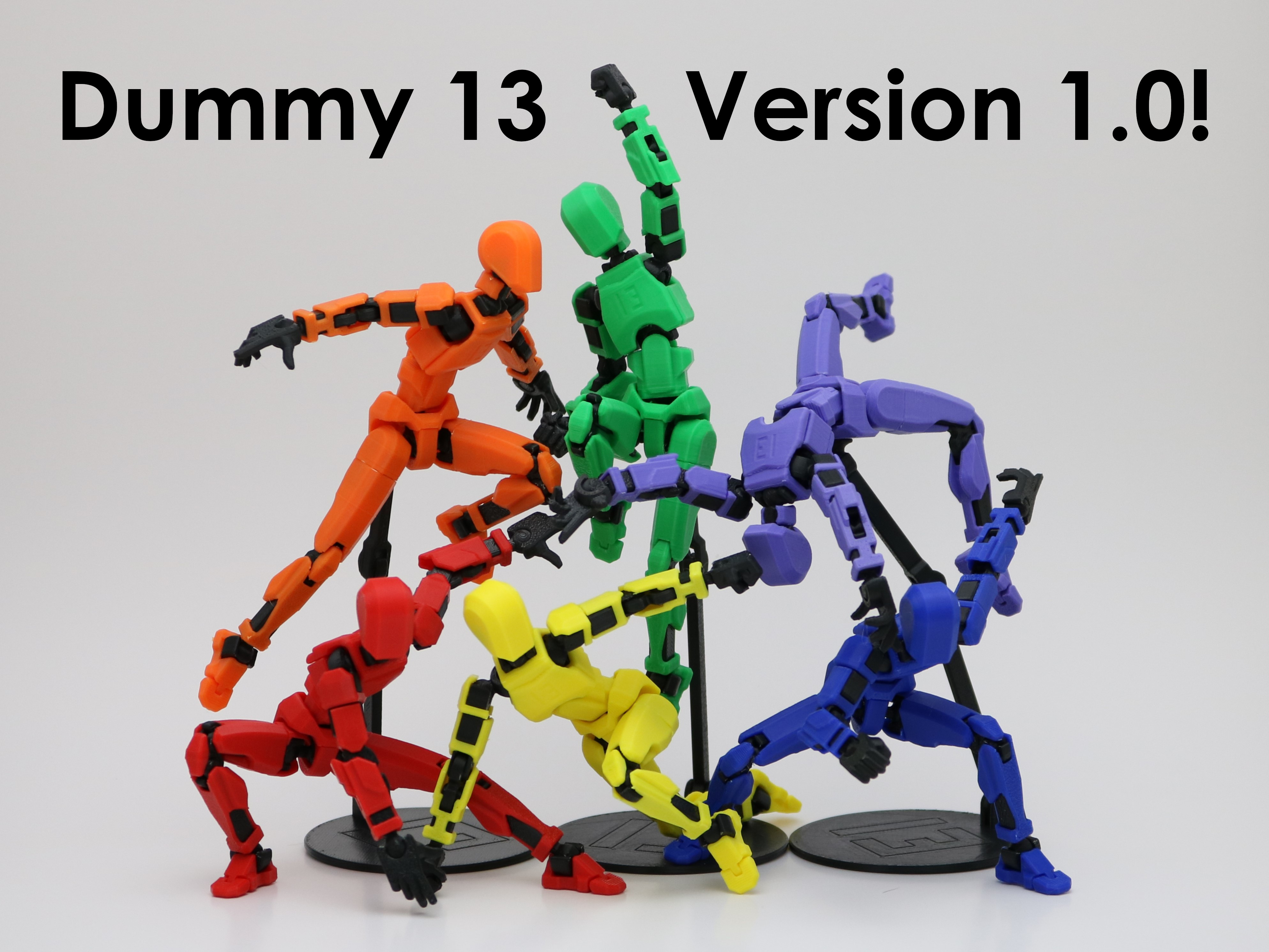 Boneco articulado Dummy 13 14 cm kit para montar