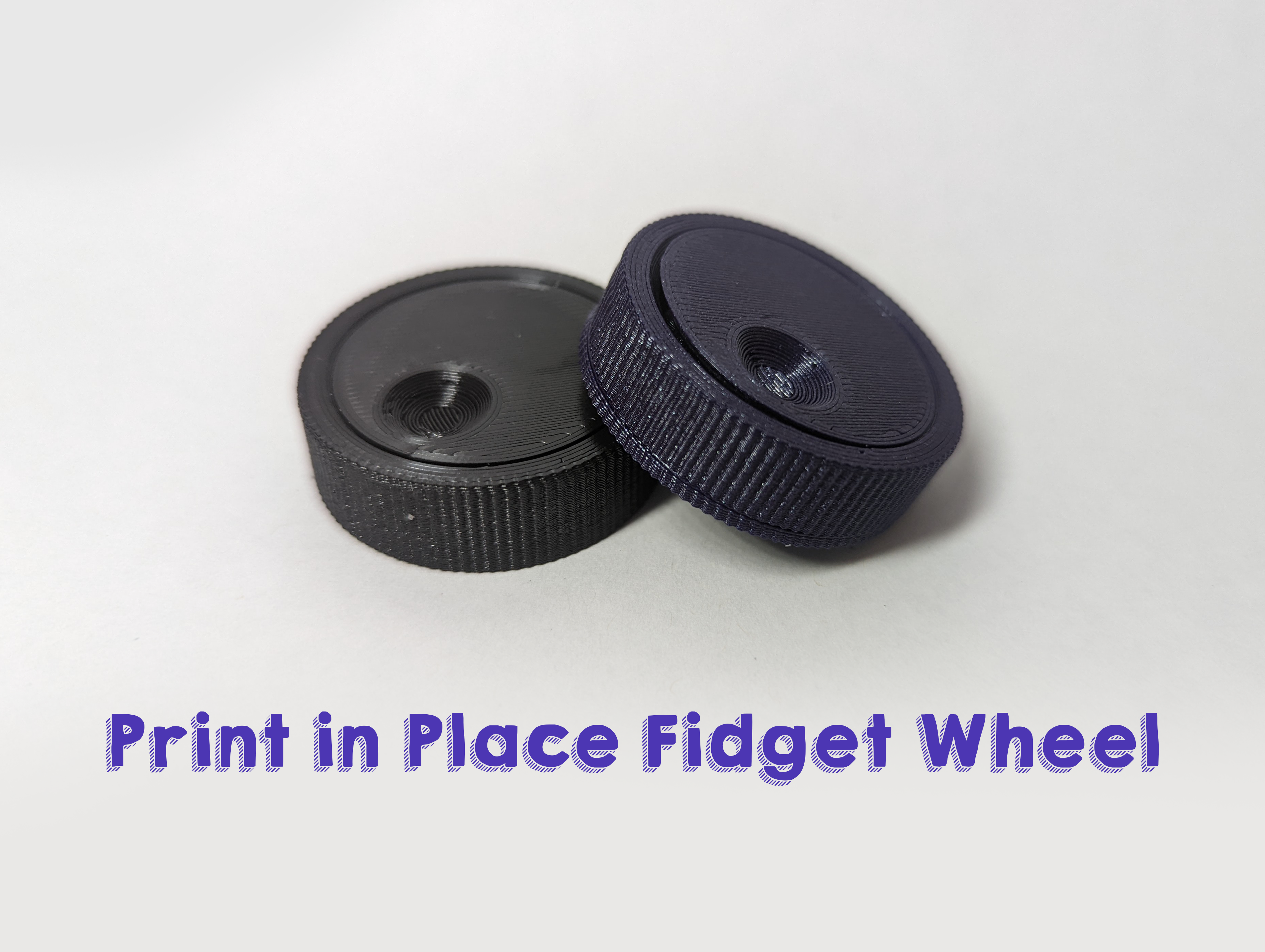 Fidget roda giratória 6 cm print-in-place