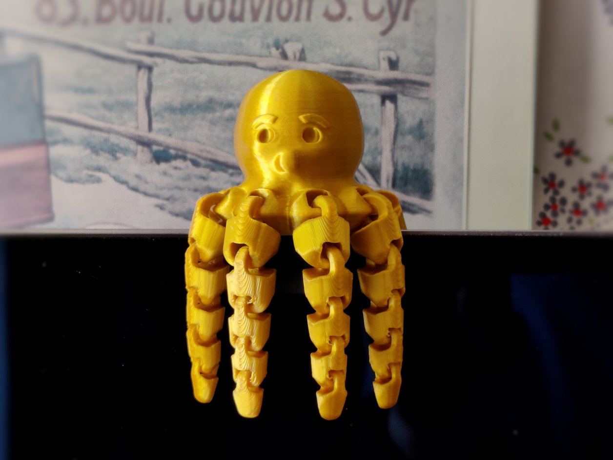 Polvo articulado flexível 11 cm print-in-place