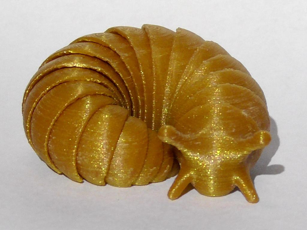 Lesma articulada flexível 14 cm print-in-place