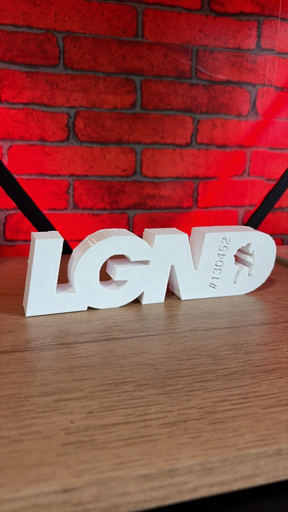 Letreiro de Mesa LGND Personalizado