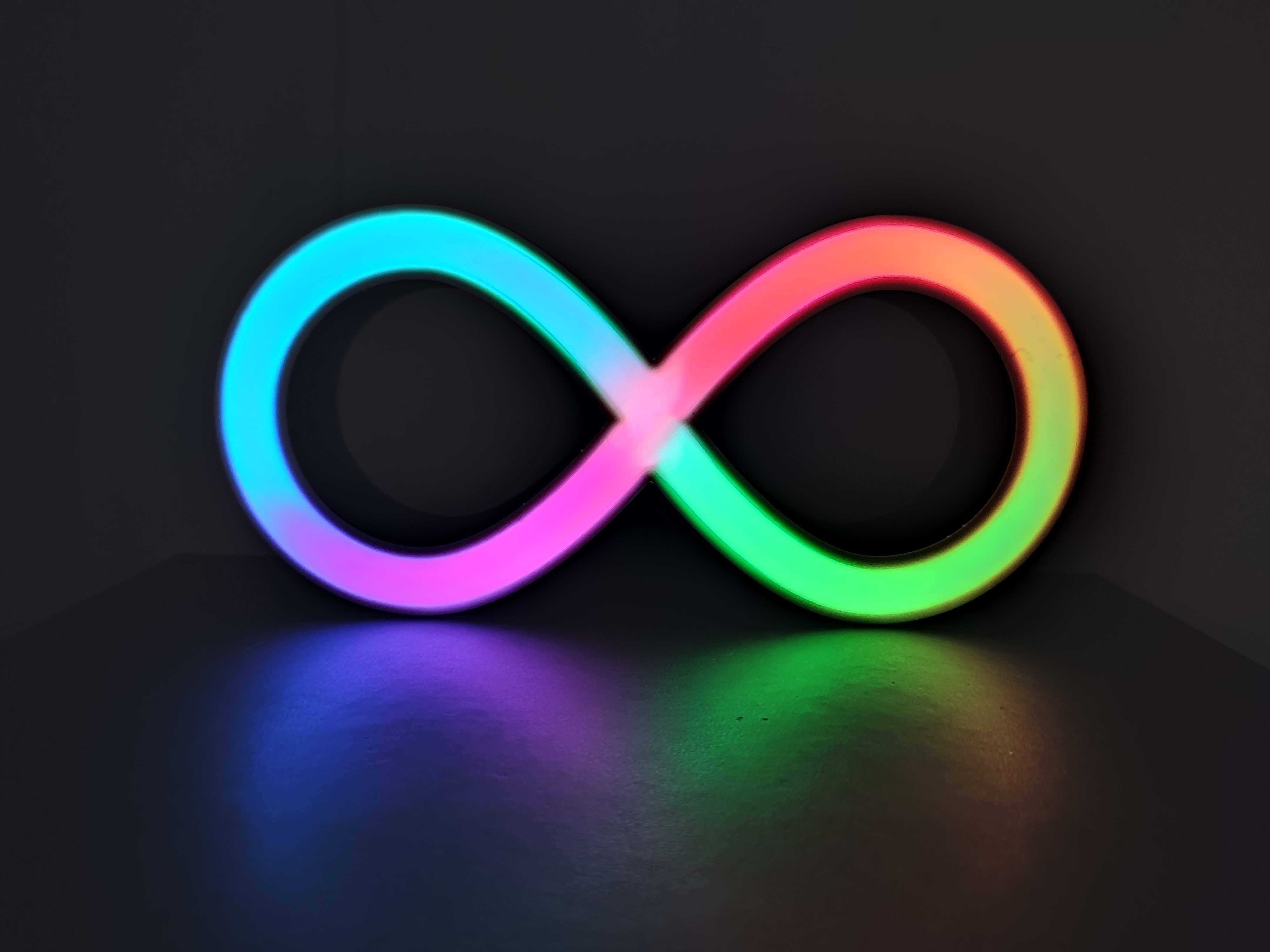 Luminária infinita LED 3D 12 cm