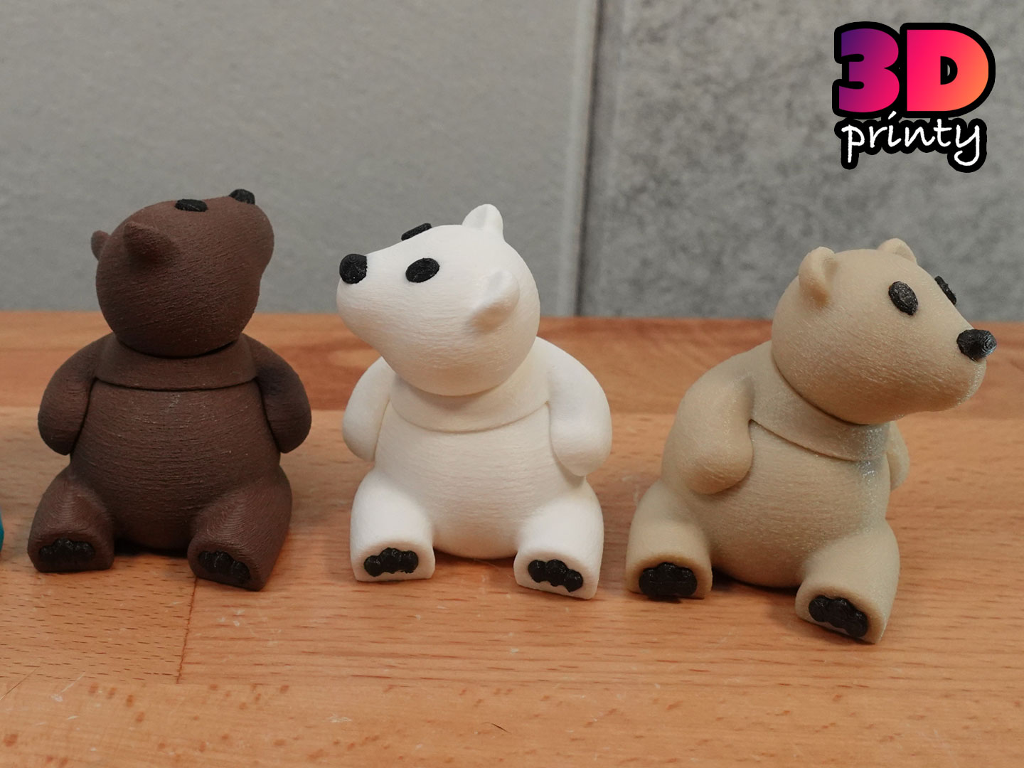 Urso articulado 8 cm com juntas posáveis